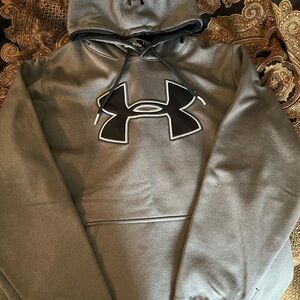Under Armour Charcoal Hoodie with Black Logo